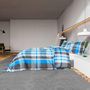 Voir la diapositive 4 : VIDAXL Ensemble de housse de couette Bleu et gris 260x220 cm Coton