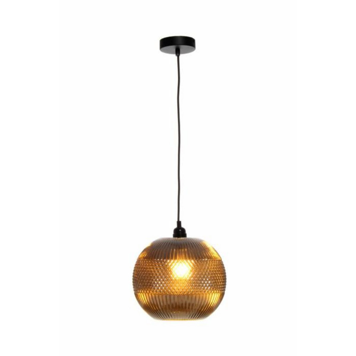 Paris Prix Lampe Suspension en Verre  Neptun  26cm Argent