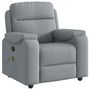 Voir la diapositive 2 : VIDAXL Fauteuil de massage inclinable Gris clair Tissu