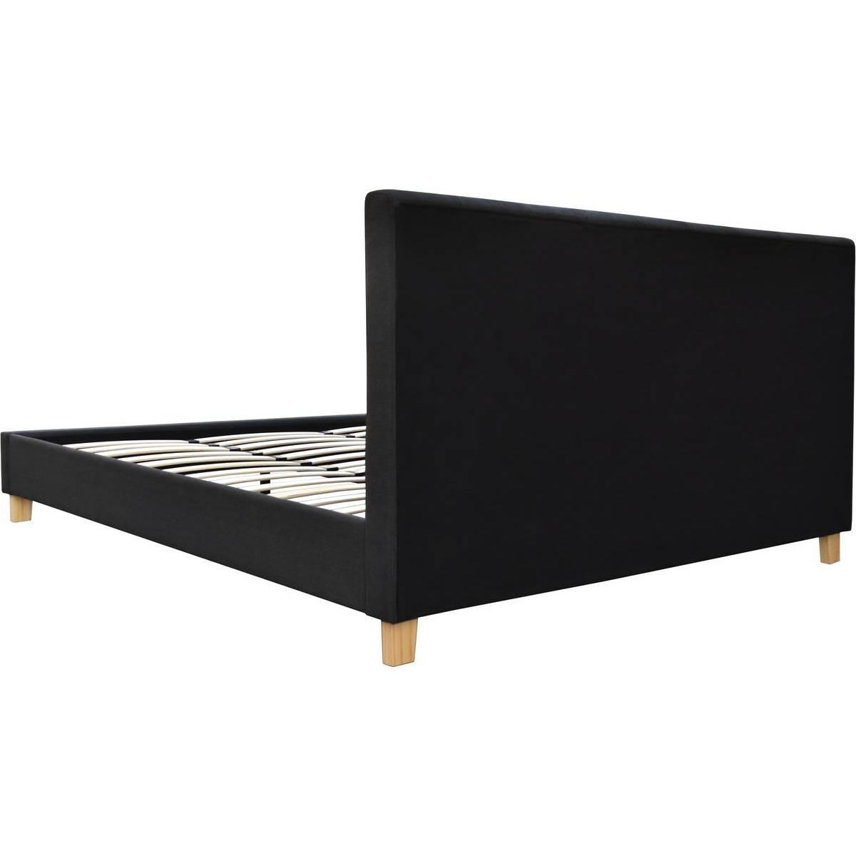 Habitat et Jardin Lit  Emmy  - 180 x 200 cm - Gris foncé