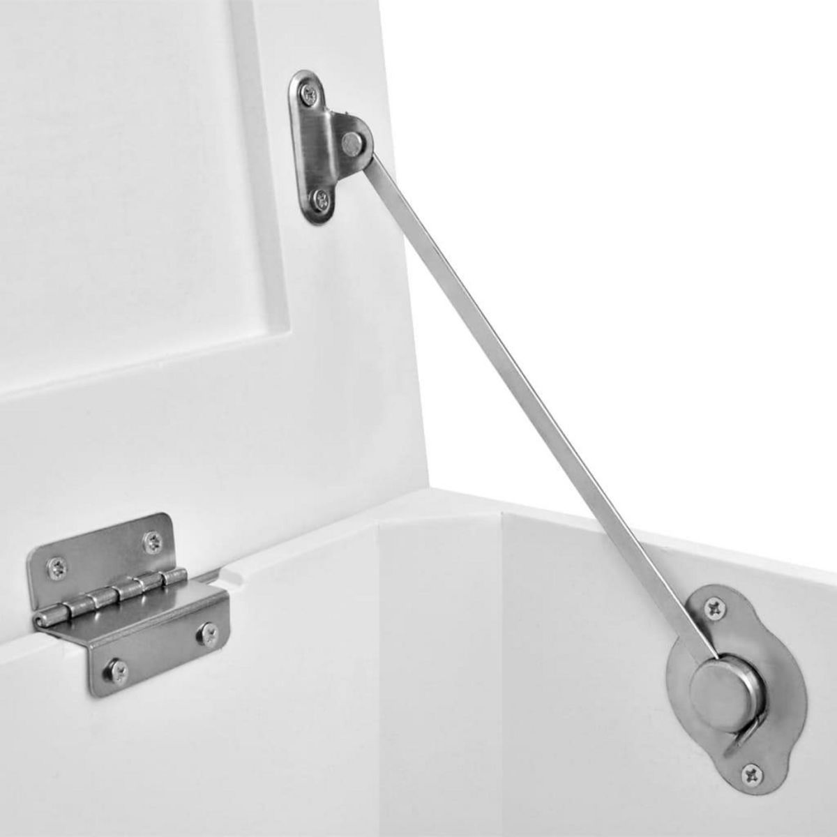 VIDAXL Ensemble de deux coffres de rangement Blanc