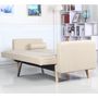 Voir la diapositive 4 : Paris Prix Canapé Convertible 3 Places Scandinave  Navya  Beige