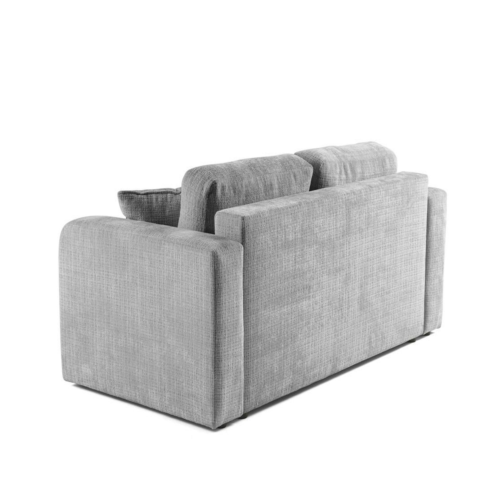 Voir la diapositive 5 : BEST MOBILIER Miro - canapé droit 2 places - en velours texturé