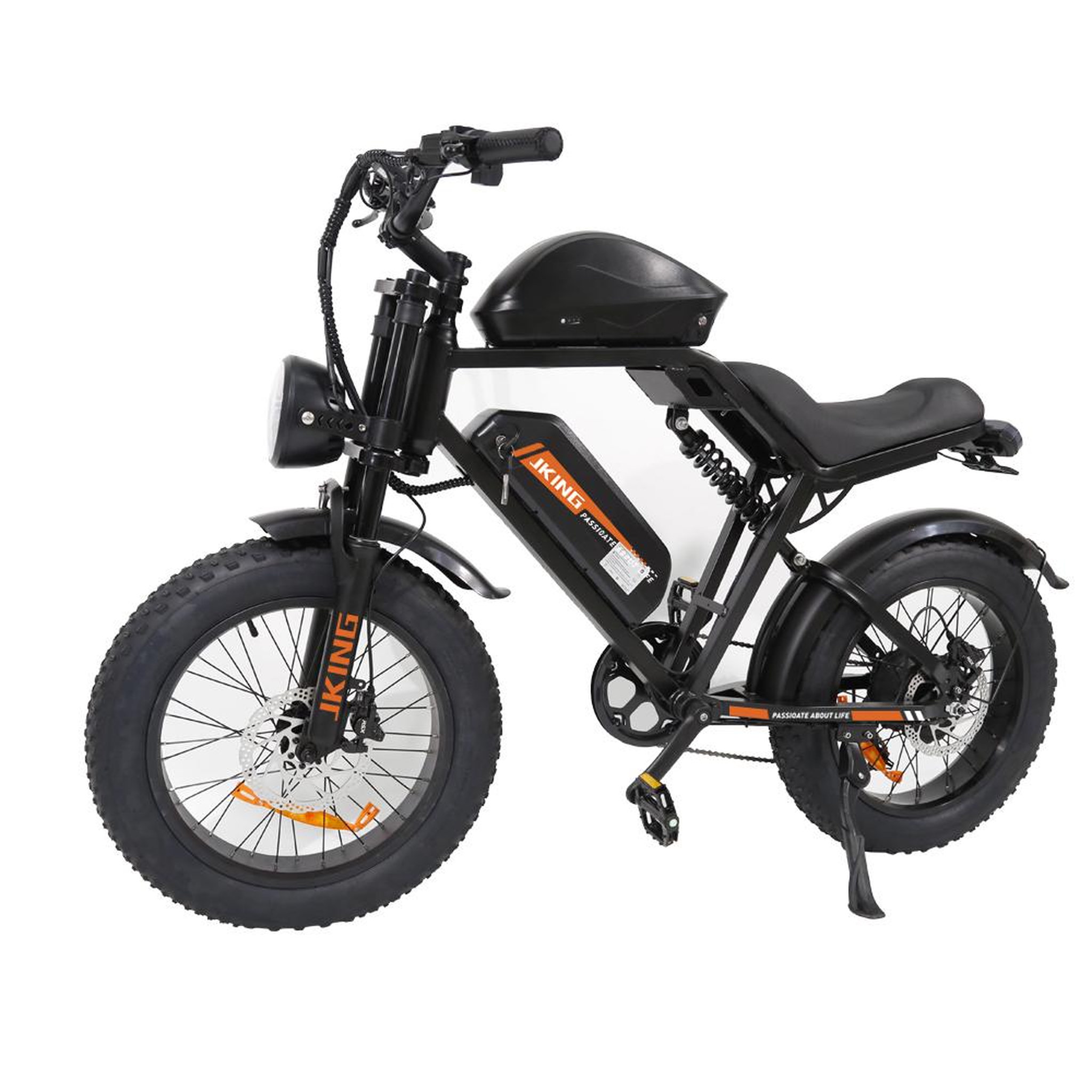 JKING Vélo électrique jking fxh002 pro, double batterie, 48 v 40,6 ah, pneus larges