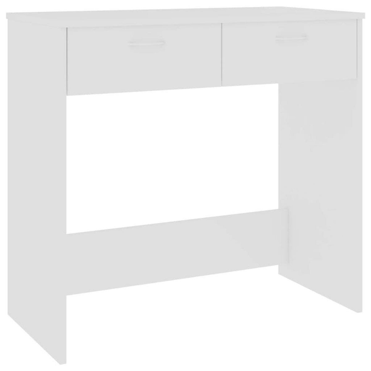 VIDAXL Bureau Blanc 80x40x75 cm Bois d'ingenierie