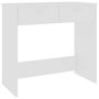 Voir la diapositive 2 : VIDAXL Bureau Blanc 80x40x75 cm Bois d'ingenierie