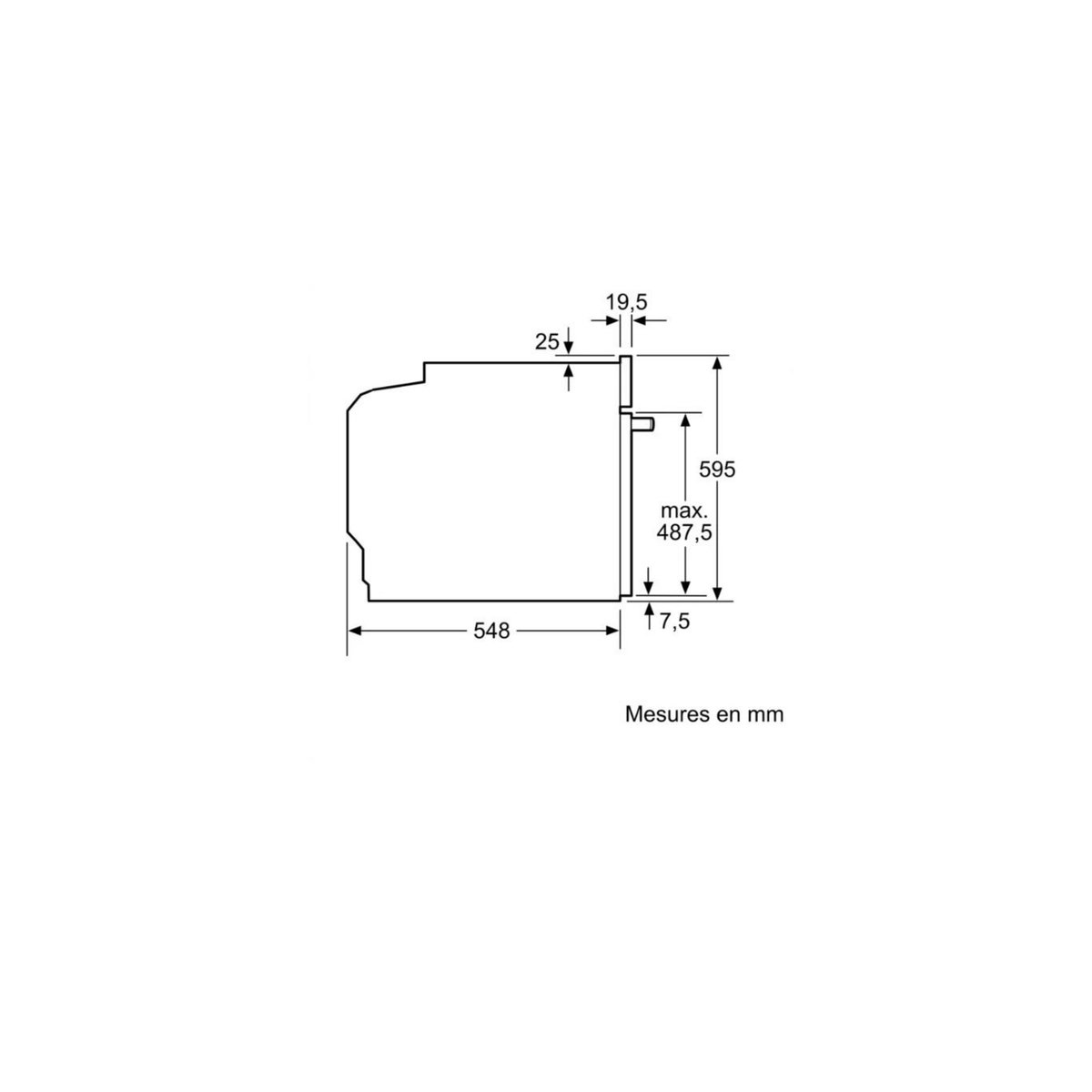 Neff Four intégrable multifonction 71l 60cm pyrolyse inox - B2ACJ7AN3F