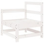 Voir la diapositive 5 : VIDAXL Salon de jardin 4 pcs blanc bois de pin massif