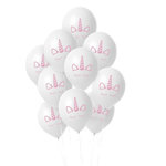 Paris Prix Lot de 10 Ballons de Baudruche  Licorne  18cm Blanc
