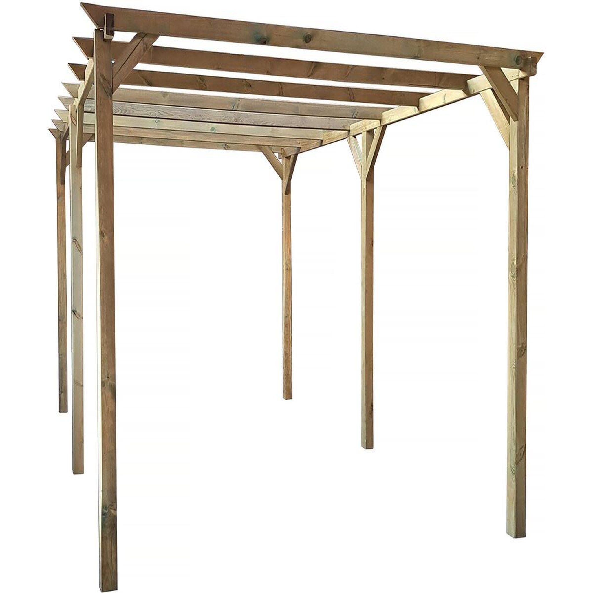 Habitat et Jardin Carport voiture en bois  solar ii  3 x 5 x 2.4