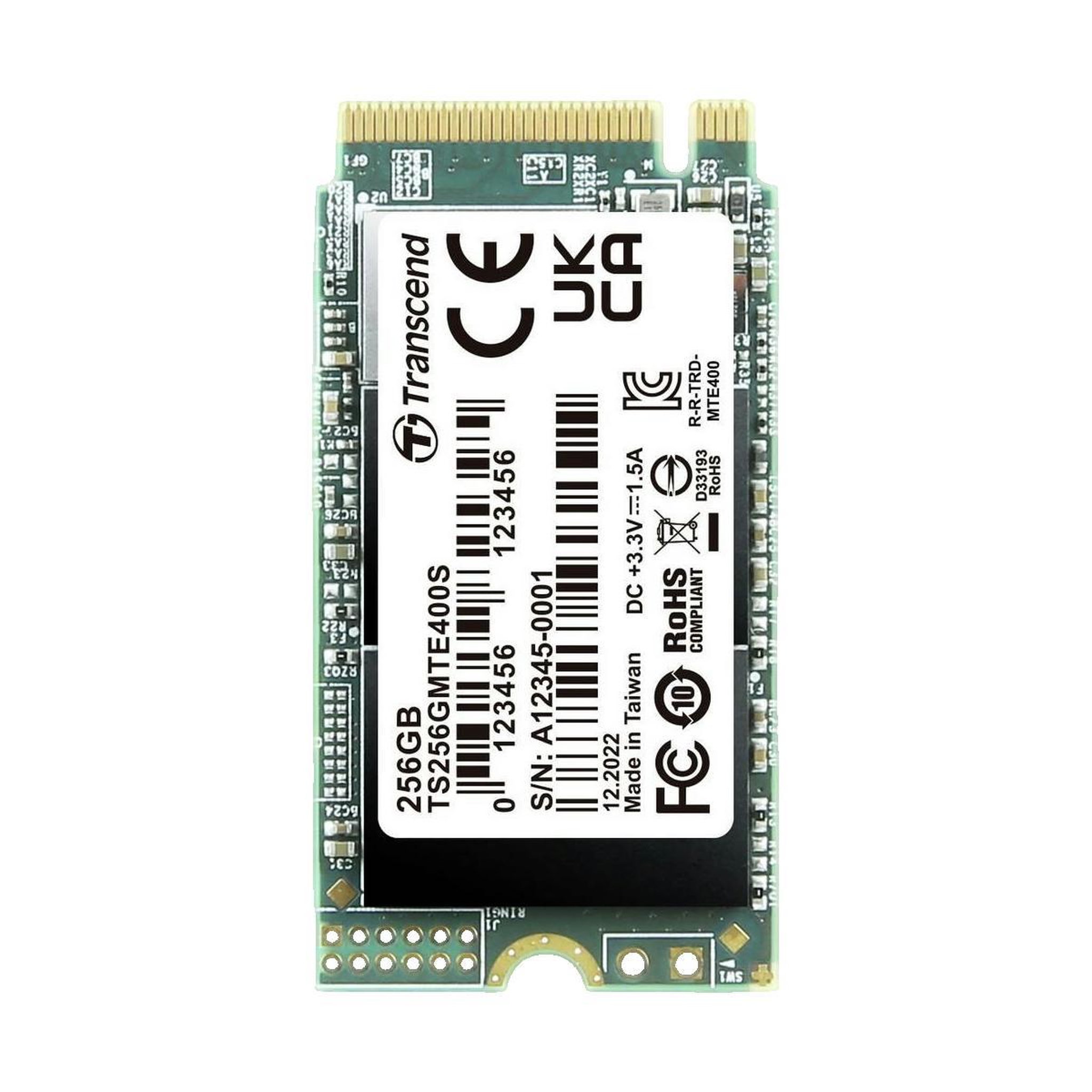 Transcend Disque SSD PCIe Transcend 256 Go M.2 NVMe