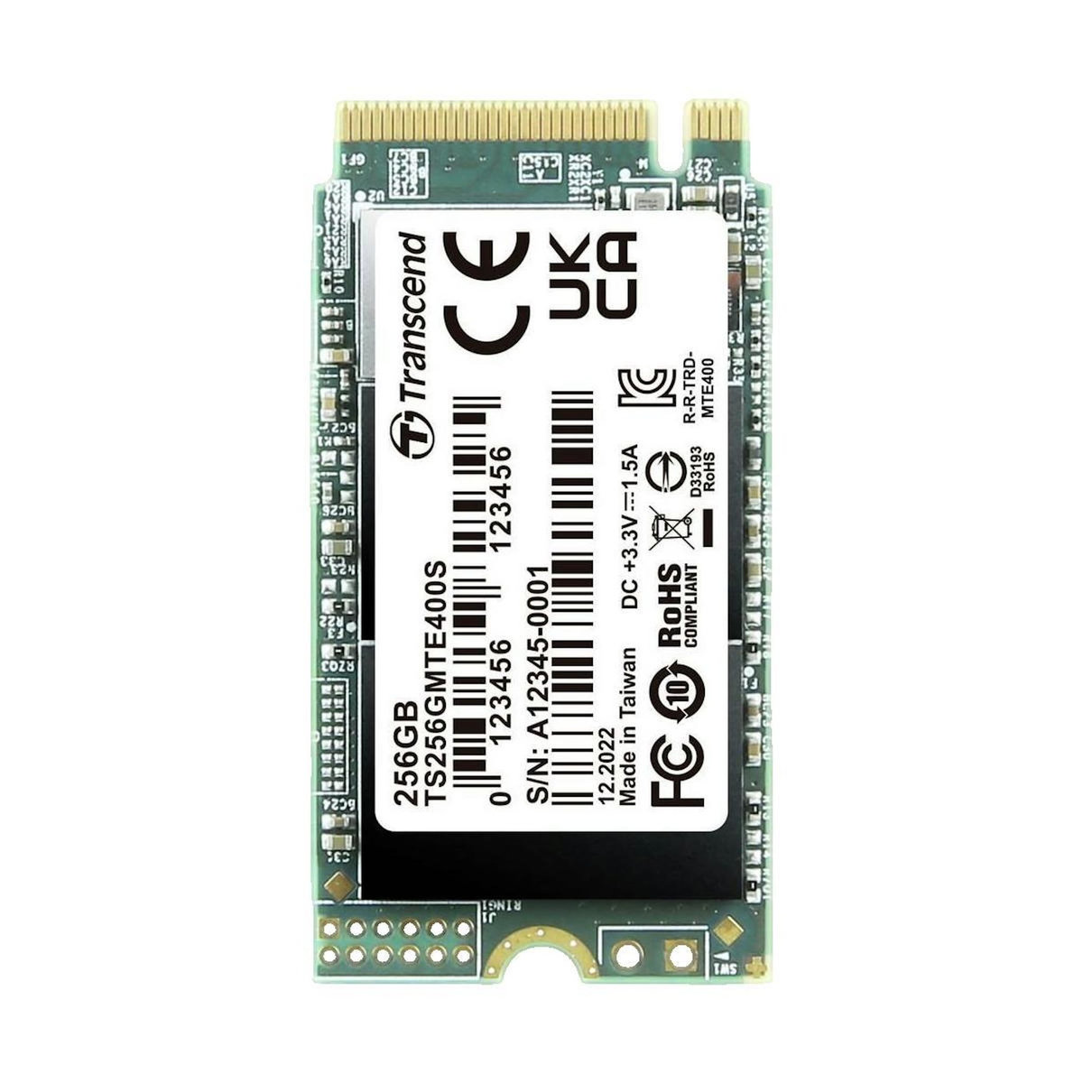 Transcend Disque SSD PCIe Transcend 256 Go M.2 NVMe