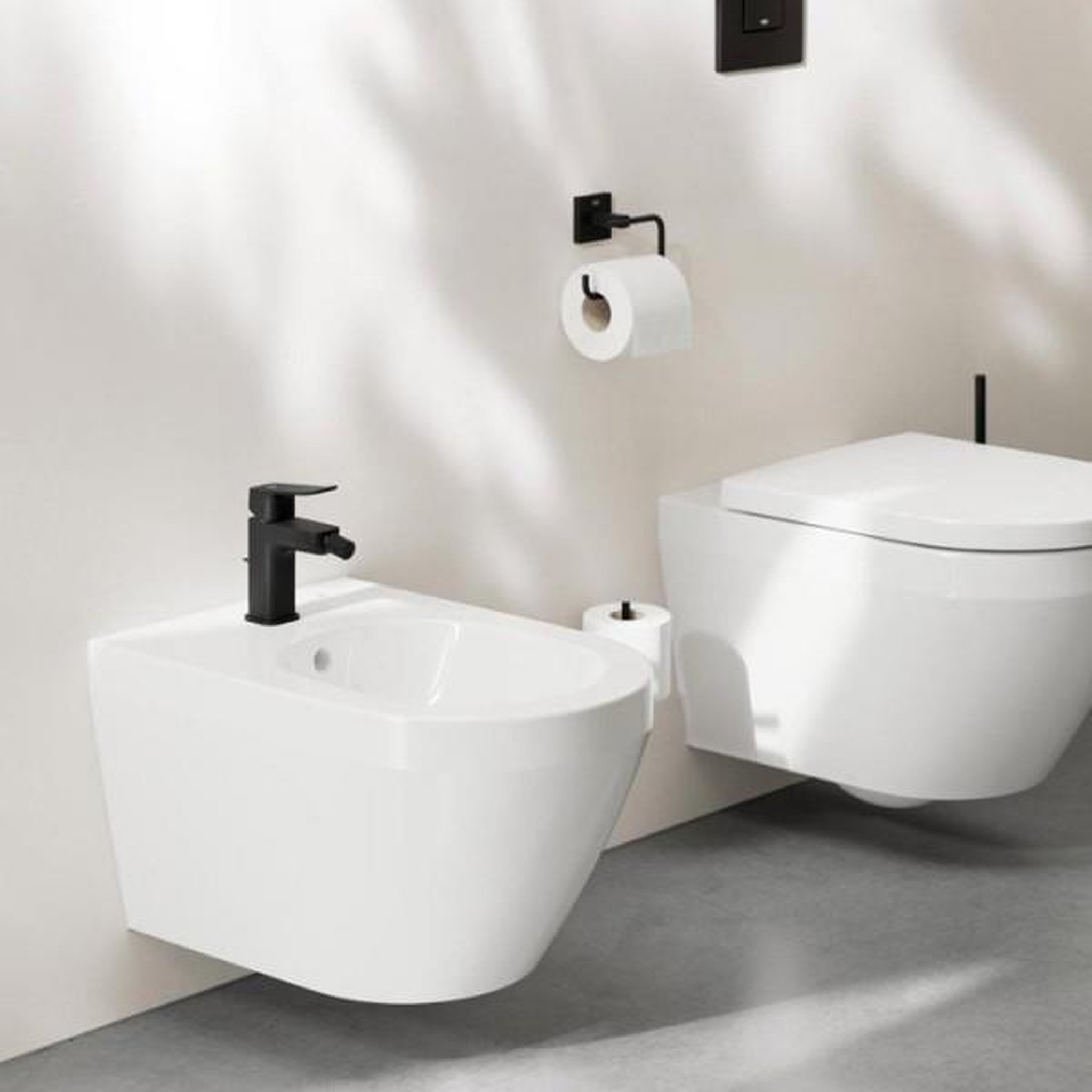 Voir la diapositive 2 : Grohe Mitigeur de bidet - grohe dice - noir mat