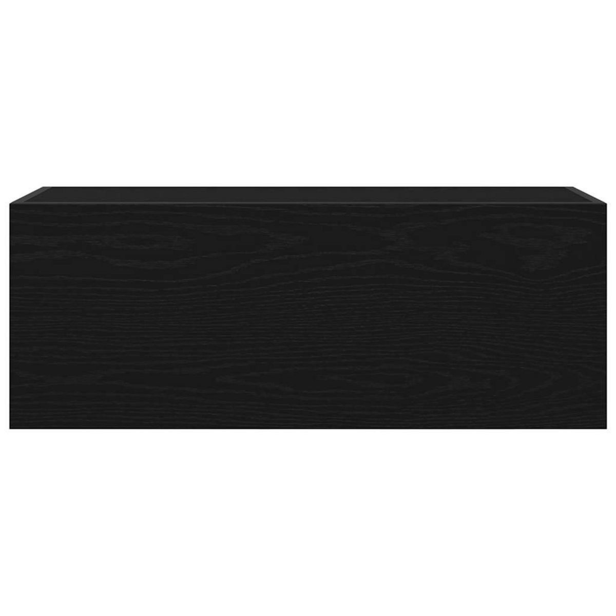 VIDAXL Armoire murale de bain noir 80x25x30 cm bois d'ingenierie