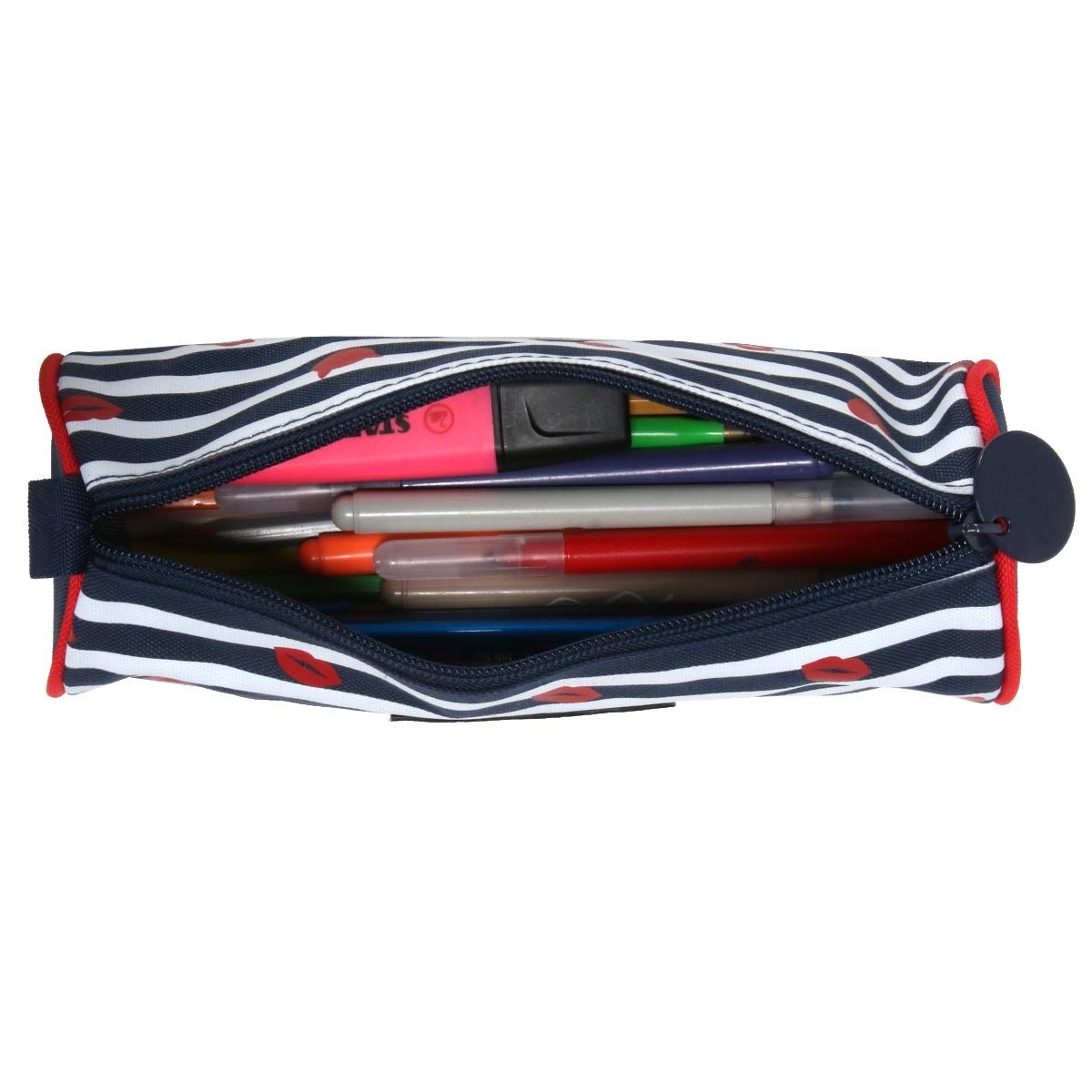 LOLLIPOPS Trousse ronde 1 compartiment bleu LITTLE LOLLIPOPS