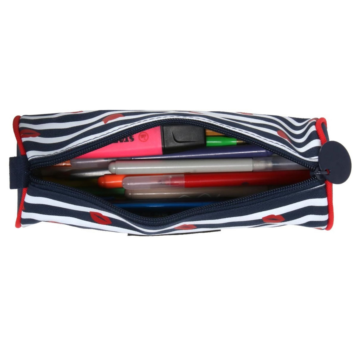 LOLLIPOPS Trousse ronde 1 compartiment bleu LITTLE LOLLIPOPS