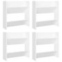 Voir la diapositive 2 : VIDAXL Armoires a chaussures murales 4 pcs blanc bois d'ingenierie