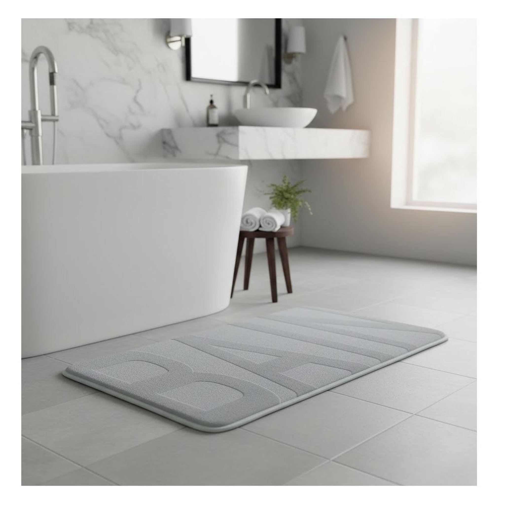 Voir la diapositive 2 : Eden Tapis de bain collection bain design et moderne
