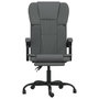 Voir la diapositive 3 : VIDAXL Fauteuil inclinable de bureau Gris fonce Tissu