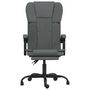 Voir la diapositive 3 : VIDAXL Fauteuil inclinable de bureau Gris fonce Tissu