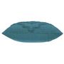 Voir la diapositive 3 : ATMOSPHERA Coussin Déco Tufté  Inca  40x40cm Bleu Canard