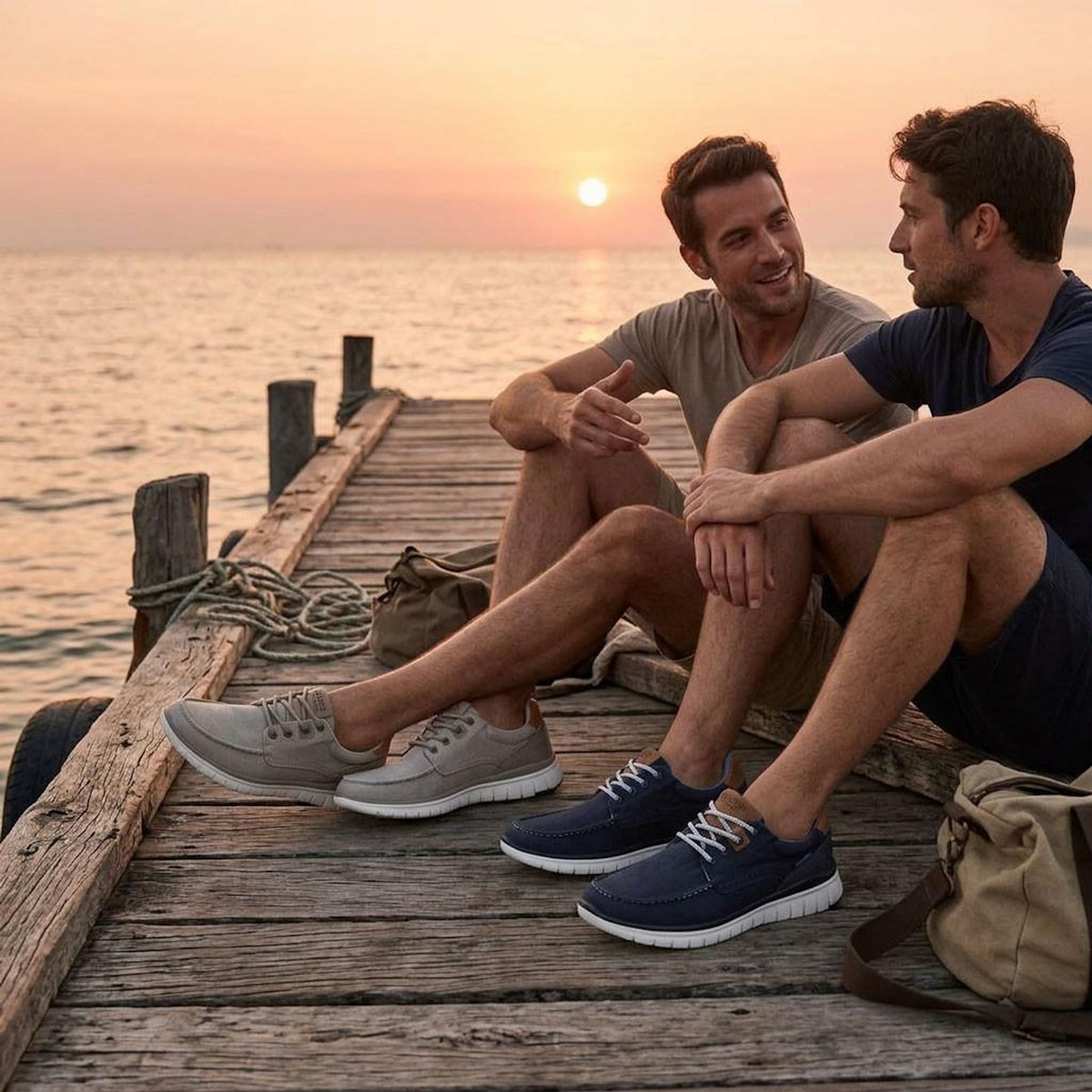 OZABI OZABI Basket homme confort semelle souple style bateau