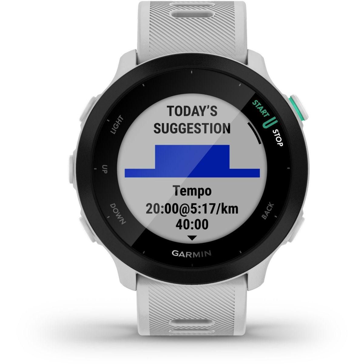 GARMIN Montre sport FORERUNNER 55 Blanche