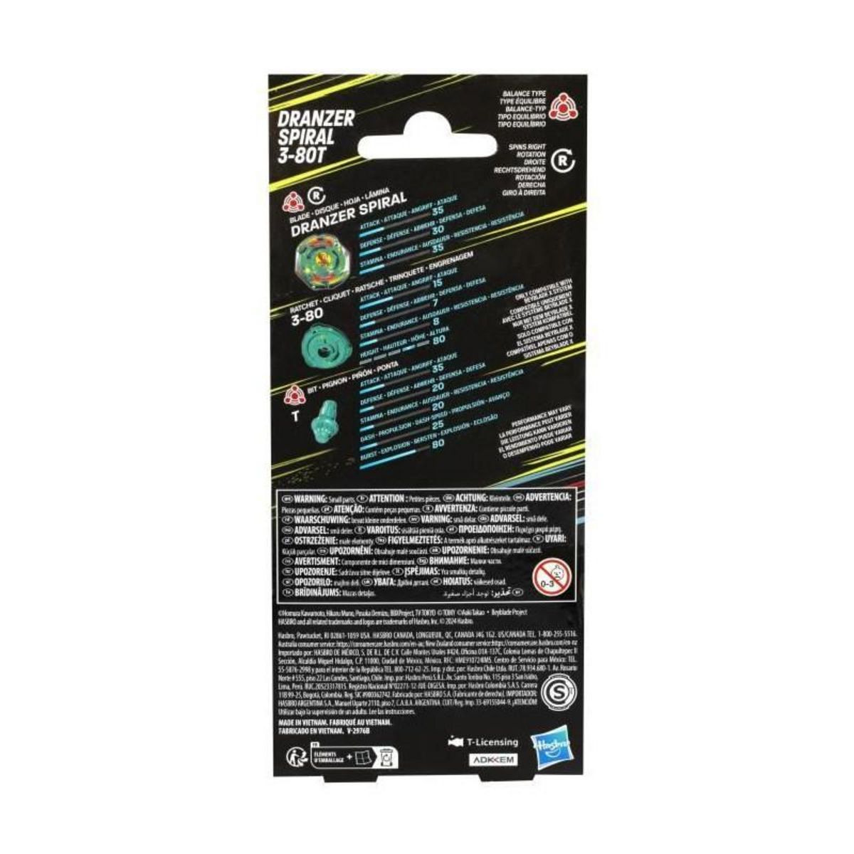 HASBRO Toupie Beyblade Hasbro X Dranzer Spiral 3-80T