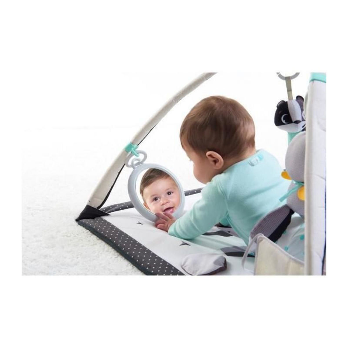 TINY LOVE Tiny Love Tapis deveil Bebe Musical, Design, Collection Black + White, Des la naissance, 0m +, 93 x 85 x 49 cm