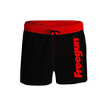 FREEGUN Boardshort Court garçon ceinture élastique et colorée. Coloris disponibles : Noir