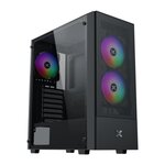 Xigmatek Boîtier PC Moyen Tour sans alim - XIGMATEK HERO II Air 3F (Noir) - ATX/Micro ATX - 3x120mm FRGB - Mesh - USB 3.0/2.0