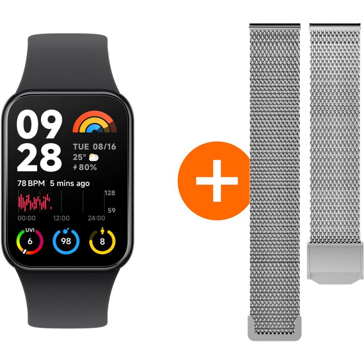 XIAOMI Montre connectée Pack Mi Band 8 Pro + bracelet