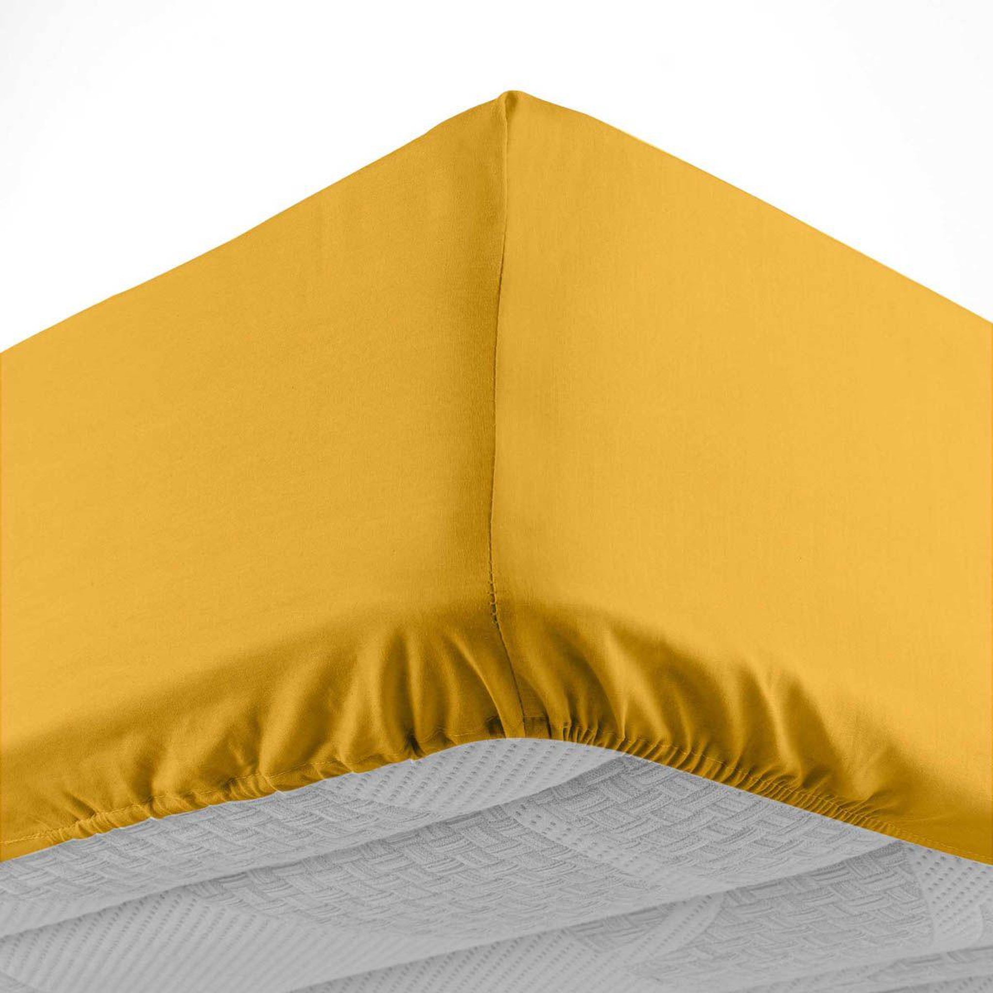 Douceur d'Intérieur Drap housse  lina  160x200cm curry