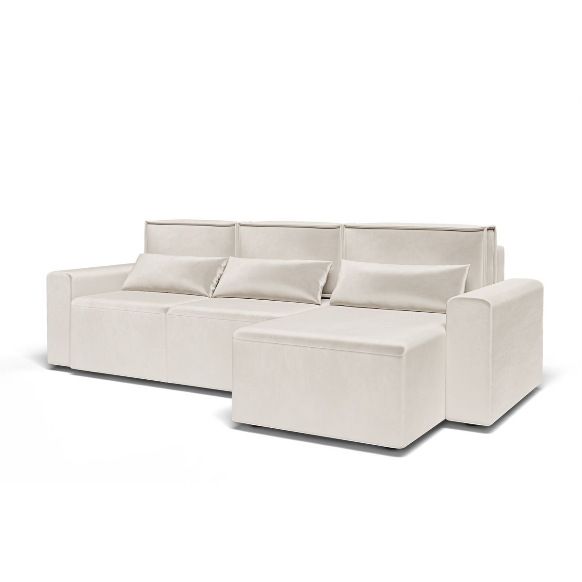 Canapé d'angle convertible et réversible velours  JOY