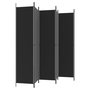 Voir la diapositive 5 : VIDAXL Cloison de separation 6 panneaux Noir 300x220 cm Tissu