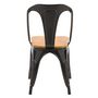 Voir la diapositive 3 : Rendez vous déco Lot de 2 chaises en métal noir et bois d'orme - Yoanna