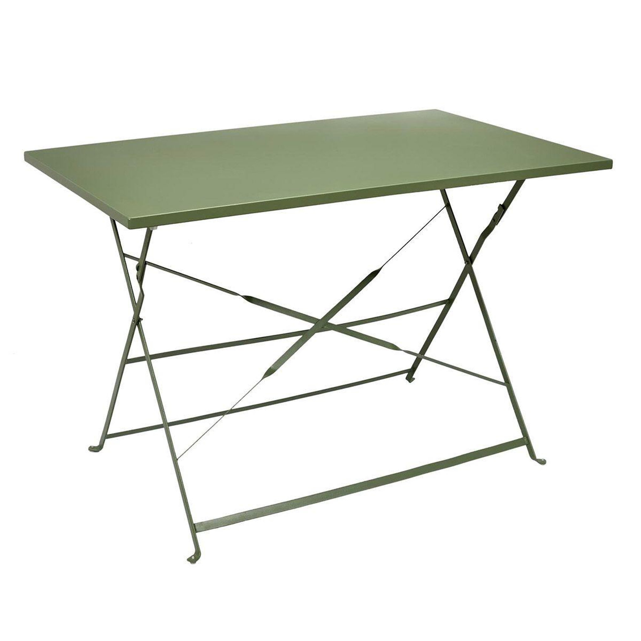 The Home Deco Factory Table de jardin pliante  palerme  110cm kaki