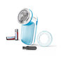 Voir la diapositive 2 : Philips Rasoir Anti-bouloches GC026/00 rase bouloche à 3 lames, 2 piles AA, Bleu/Blanc