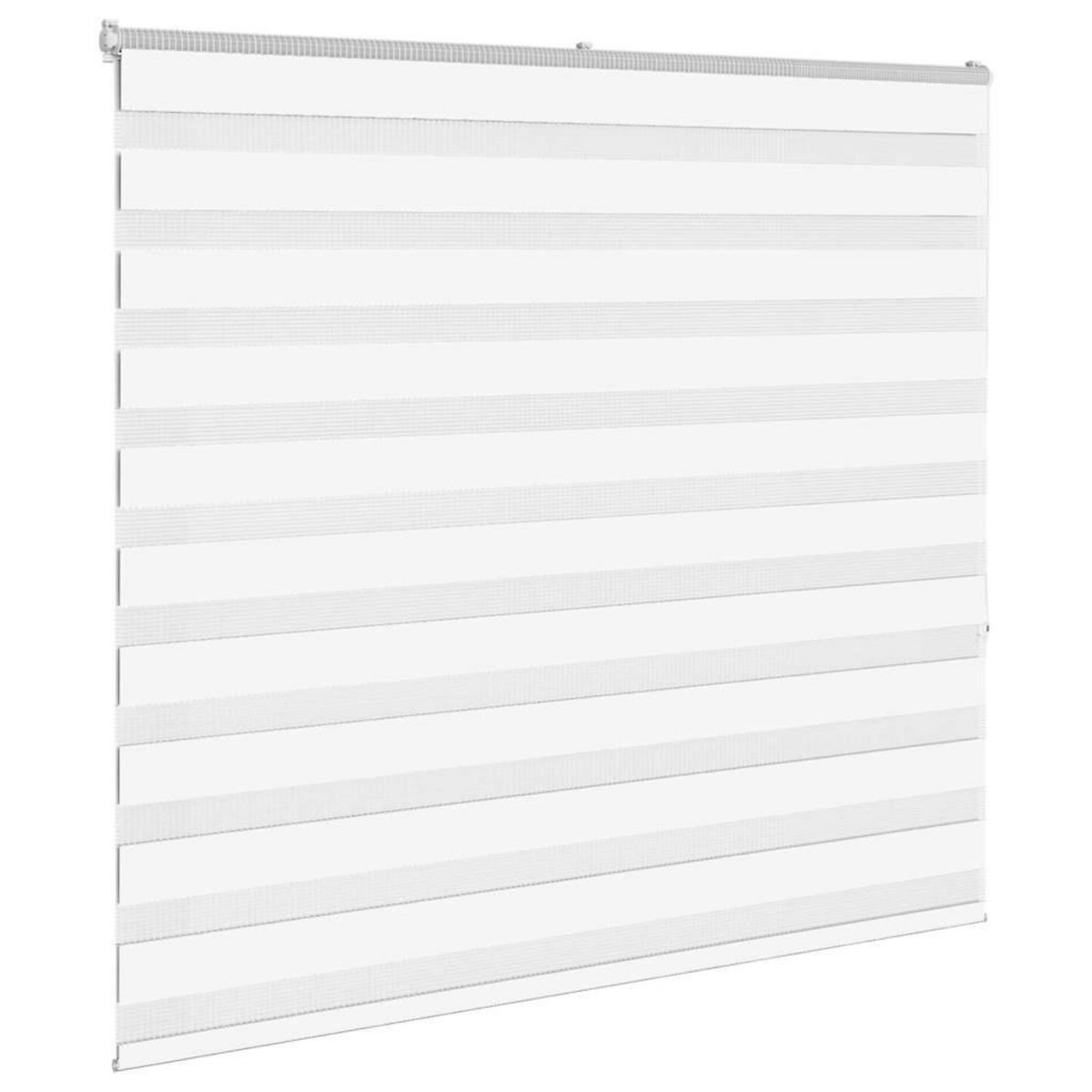 VIDAXL Store zebre blanc 155x150 cm largeur du tissu 150,9cm polyester