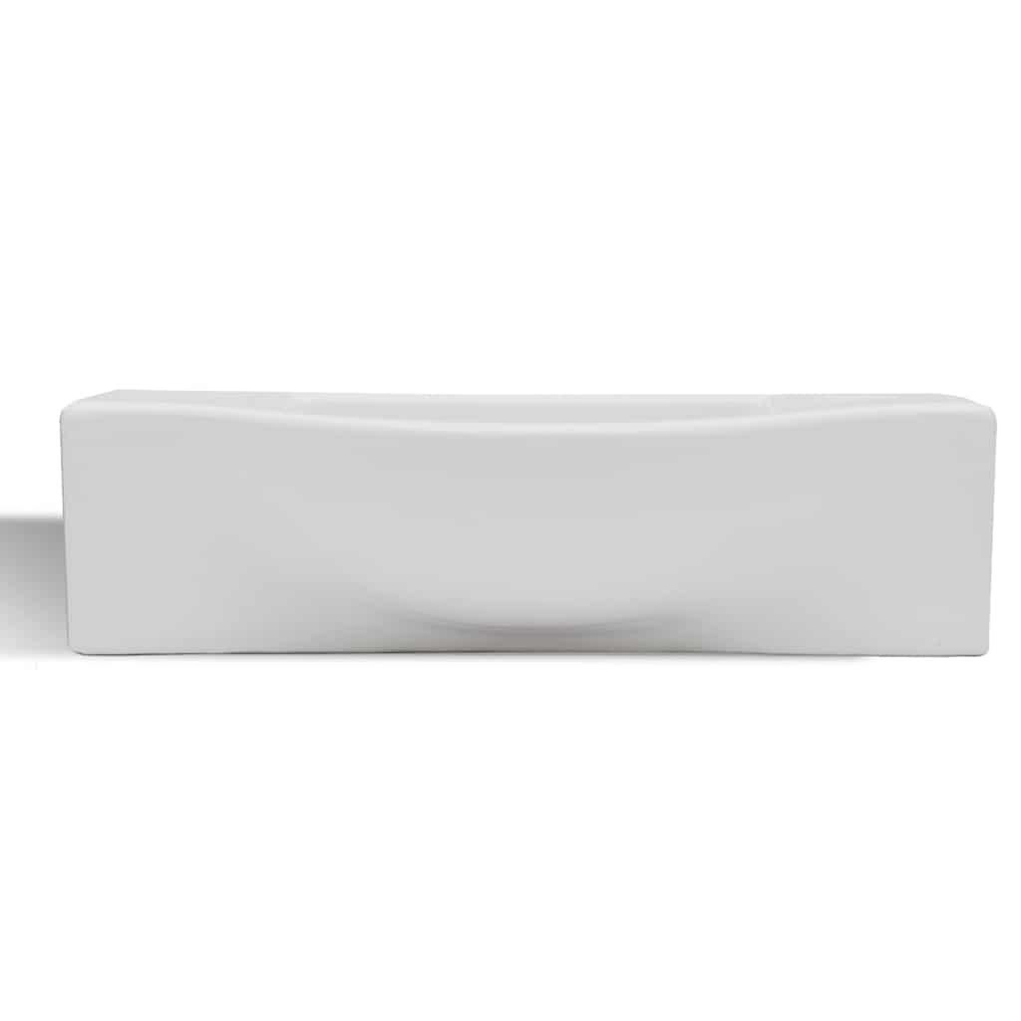 Voir la diapositive 5 : VIDAXL Vasque a trou pour robinet ceramique Blanc pour salle de bain