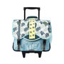 Voir la diapositive 2 : AUCHAN Cartable à roulettes 41 cm CM1/CM2 bleu Tropical Move