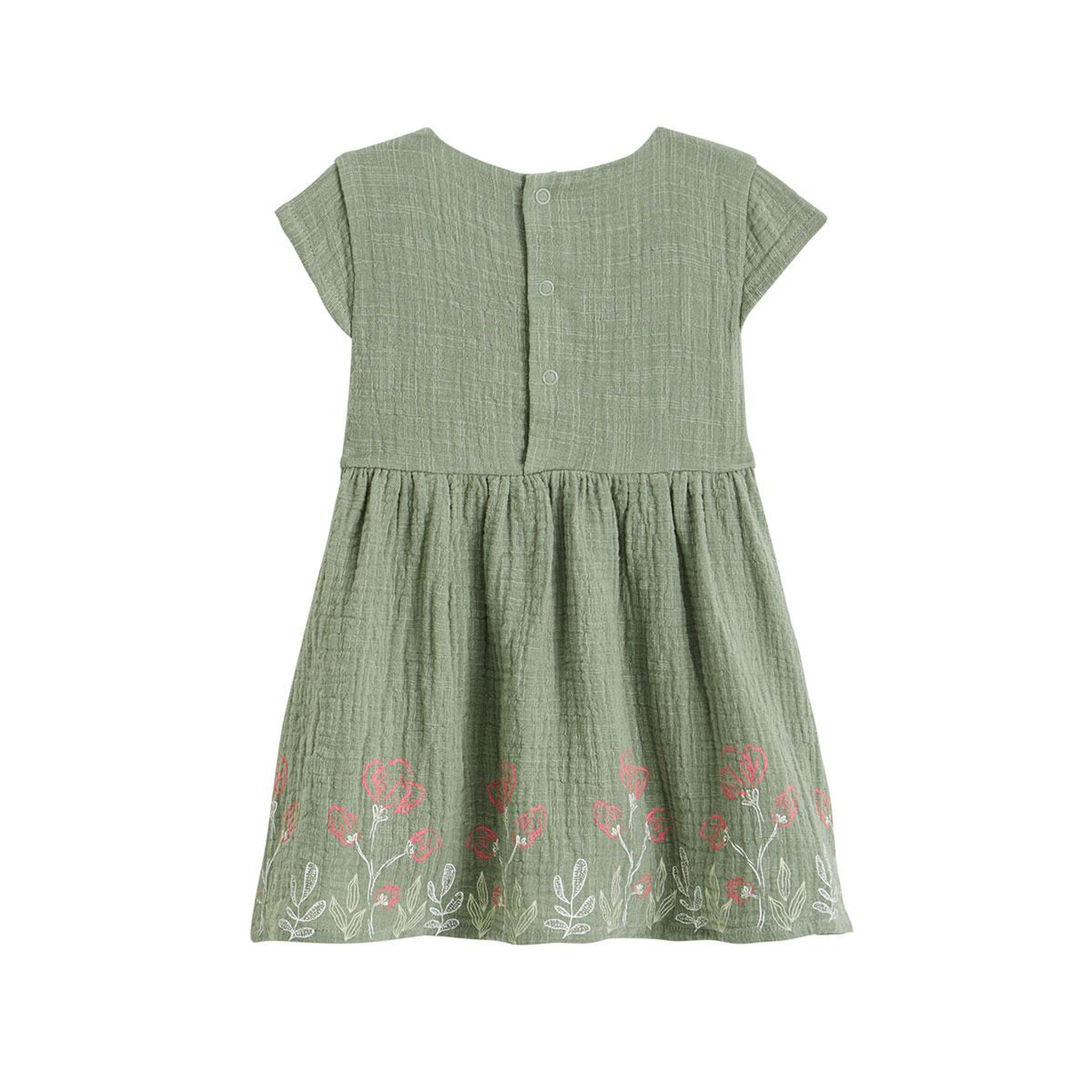 Voir la diapositive 2 : Petit Béguin Robe enfant en gaze de coton anaelle