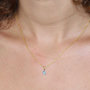Voir la diapositive 2 : L'ATELIER D'AZUR Collier - Pendentif Or 18 Carats 750/000 Jaune Topaze Bleue Goutte - Femme