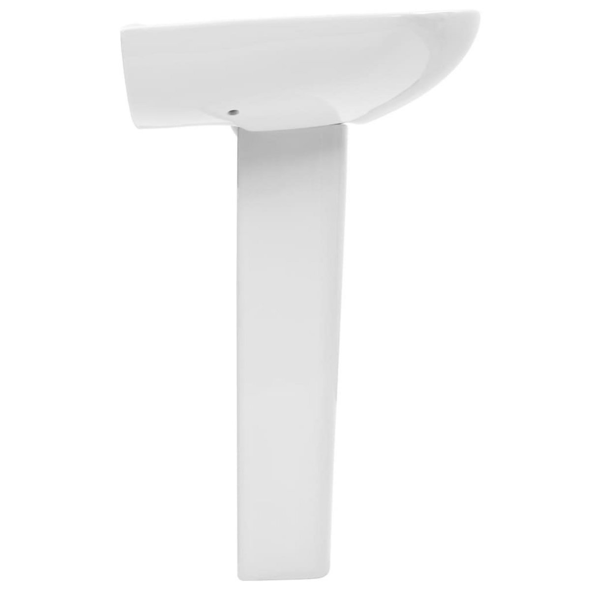 VIDAXL Vasque autoportant avec socle Ceramique Blanc 650x520x200 mm