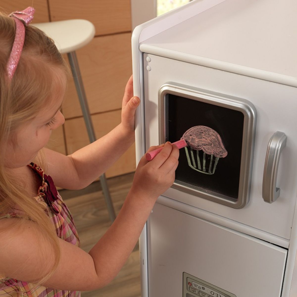 Kidkraft Cuisine enfant Uptown blanche en bois - Jouet d'imitation