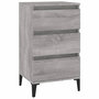 Voir la diapositive 2 : VIDAXL Table de chevet sonoma gris 40x35x70 cm bois d'ingenierie