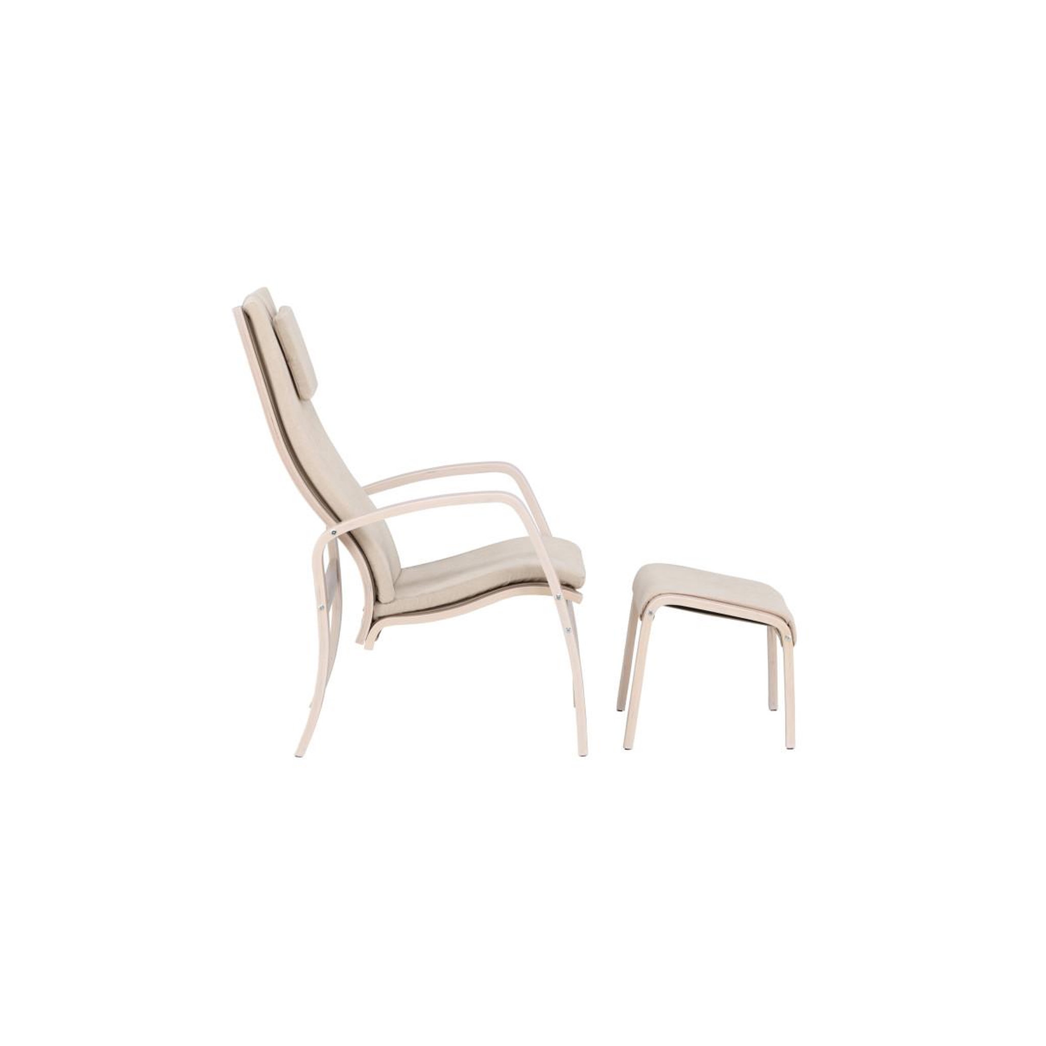 Voir la diapositive 3 : Paris Prix Fauteuil avec repose-pieds  groto  104cm beige