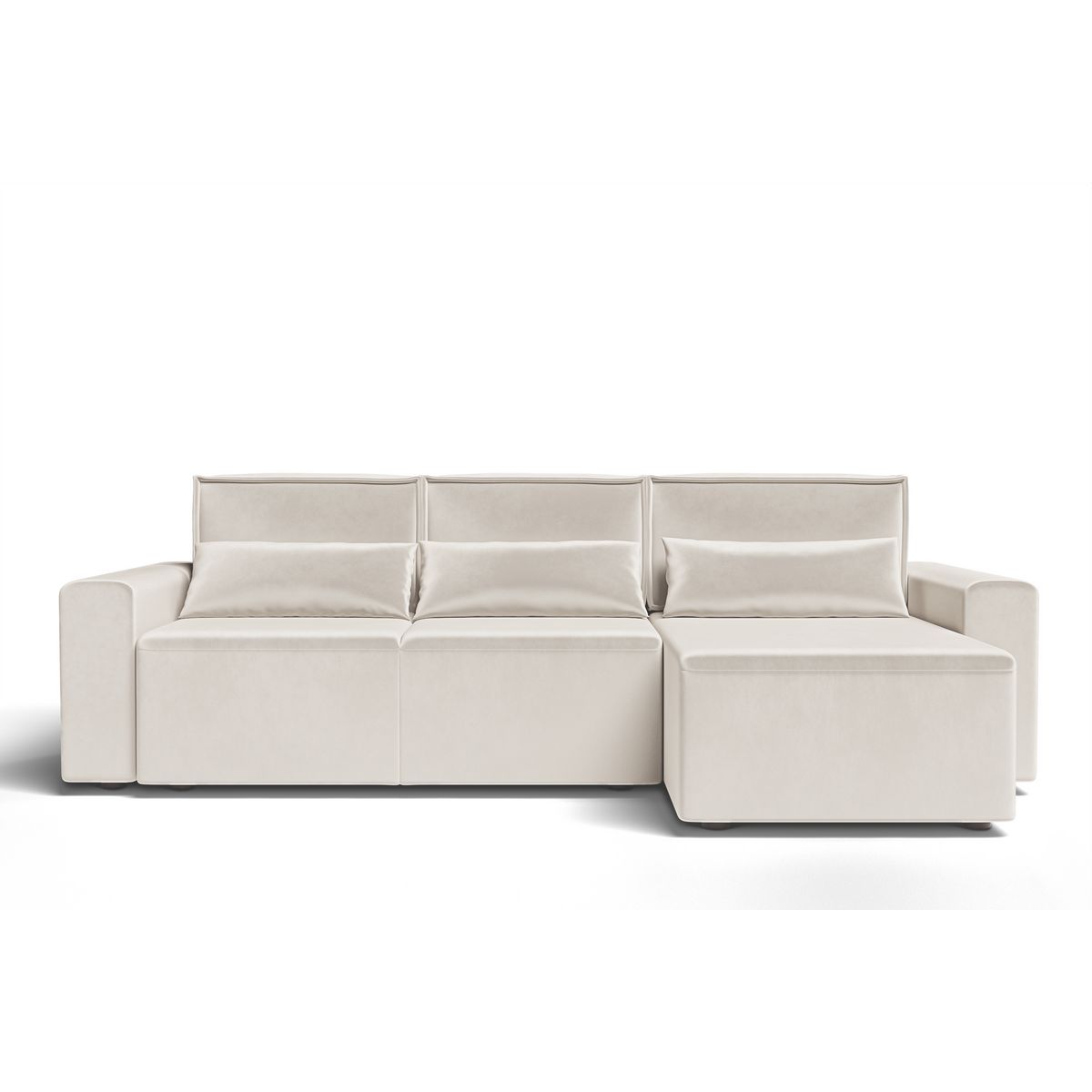 Canapé d'angle convertible et réversible velours  JOY