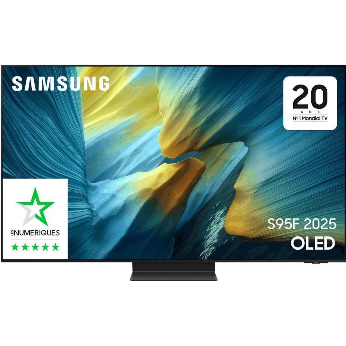 Samsung TV OLED TQ65S95F sans reflet 4K AI 2025