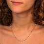 Voir la diapositive 3 : L'ATELIER D'AZUR Collier Femme Trois Ors - Grains de Café Tricolores Jaune, Blanc et Rose